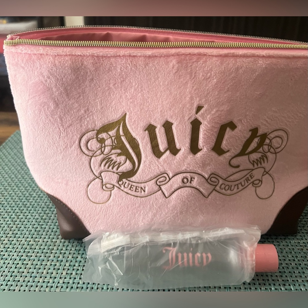 Juicy Couture Travel Cosmetic Bag -
NWT - Includes 1 Travel Toiletry Bottle